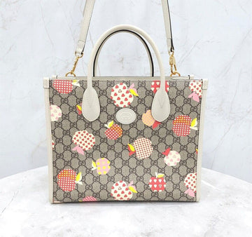 Gucci Apple Print Small Tote Bag 123150212