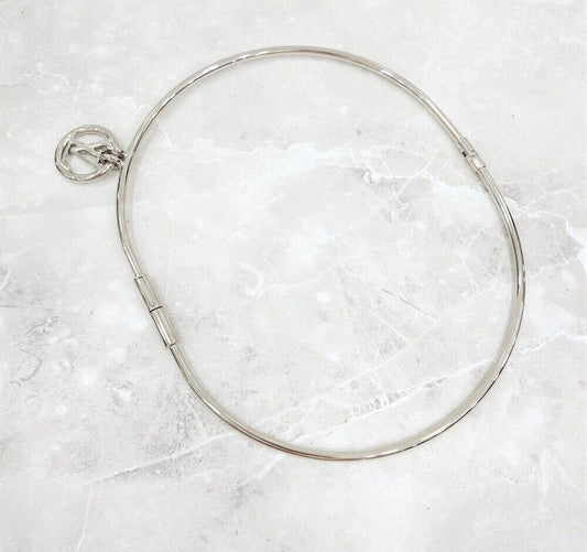 Louis Vuitton Limited Edition Silver Circle Charm Ring Belt 115607857