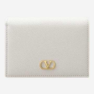 Valentino V Logo Signature Compact Wallet Ivory 7W2P0AJ3 SNP I16 145920810