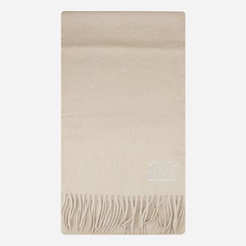 MaxMara Wacklar Wool Scarf Beige 2524546322600 005 145921451