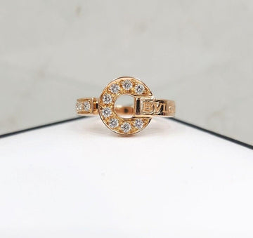 BULGARI 18k Diamantring 49 18K Roségold 119569909