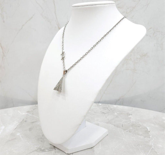 LOUIS VUITTON LVフェアプレインキュービックシルバーネックレス M01034 121376449