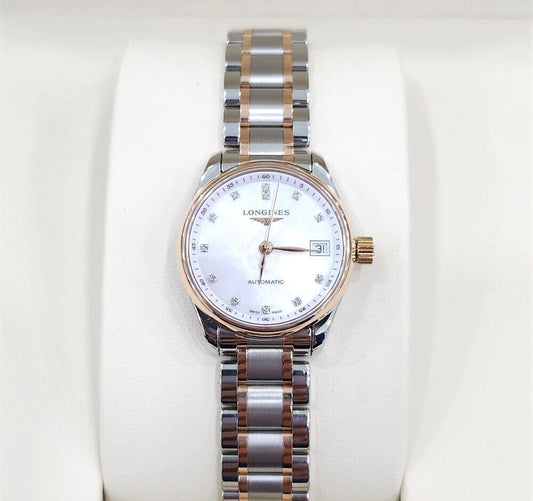 LONGINES ダイヤマスターコレクションオートマチックウォッチピンクゴールドコンビ25.5MM 105815761