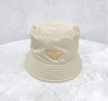 PRADA Triangular Logo Rina-Nylon Bucket Hat S 115608126