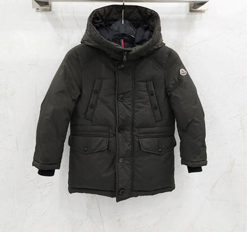 Moncler Kids Khaki Logo DIRK Padded Jacket 145927579