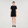 Sandro Short Tweed Black Dress 155437464 [P]