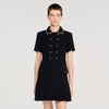 Sandro Short Tweed Black Dress 155437464 [P]