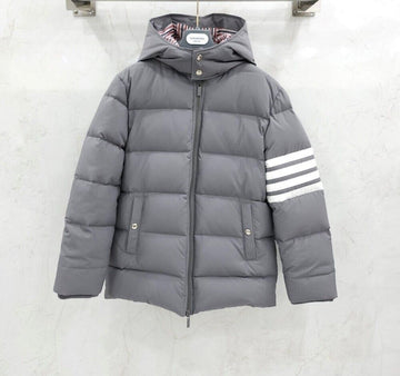 Thom Browne Ripstop Downfield Hooded 4-Bar Parka Kids Padding 146352513