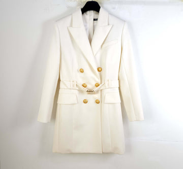 Balmain Double Button Belt Jacket 10488 140296529
