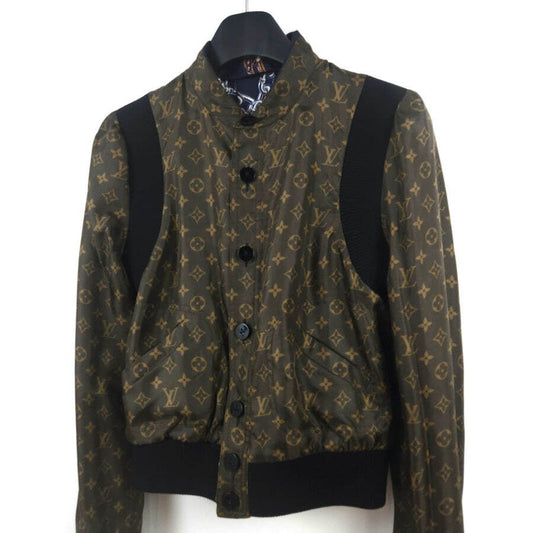 Louis Vuitton Monogram Button-Up Reversible Bomber Jacket 1A91UF 8479 124982883