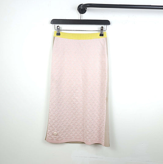 Louis Vuitton Monogram Knit Skirt 7233 114359935