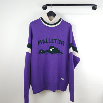 LOUIS VUITTON ロゴ ロールネック プルオーバー ニット 6624 98840342