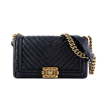 CHANEL Boy Caviar Season Flap Shoulder Bag Crossbody 10189 138951209