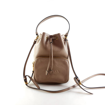 PRADA Duett Leder Bucket Bag Schultertasche Crossbody 1BH038 10595 140502583