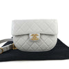 CHANEL ハーフムーンキャビアフラップメッセンジャーバッグショルダーバッグクロスバッグAS2485 8242 123671442 [P]