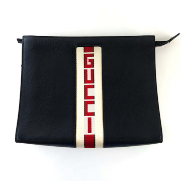 Gucci Logo Web Pouch Clutch Bag 475316 10964 142739318