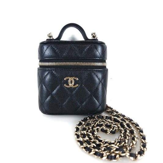 CHANEL コスメティックバニティトップハンドルクロスバッグAP2503 6517 93354740