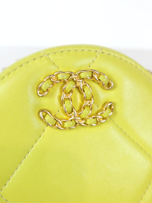 CHANEL 19 タンバリン ラウンド クロスボディバッグ AP0945 4886 64235234