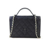 CHANEL Caviar Top Handle Rucksack 11706 146240881 [P]