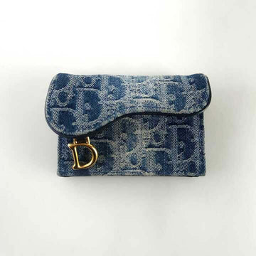 DIOR Denim Oblique Saddle Bloom Kartenetui 11836 146740400