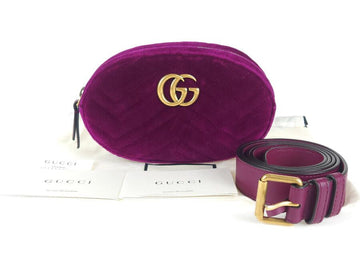 GUCCI Marmont Matelassé Velvet Belt Bag 476434 2262 35455854
