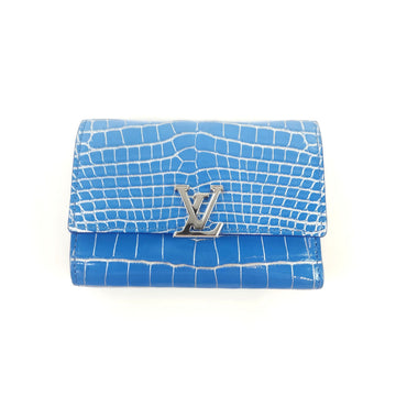 LOUIS VUITTON Krokodil Kapuziner Kompakt Geldbörse 8617 126421220