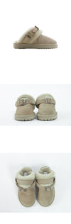 Burberry Suede Shearling Chubby Mule Slippers 8095351 B7311 1469 139105085 [P]