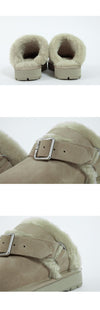 Burberry Suede Shearling Chubby Mule Slippers 8095351 B7311 1469 139105085 [P]