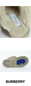 Burberry Suede Shearling Chubby Mule Slippers 8095351 B7311 1469 139105085 [P]