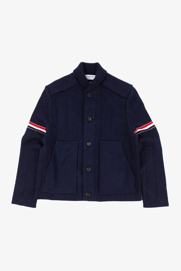 Thom Browne Double Face Shawl Collar Cashmere Cotton Jacket MKJ113A Y3028 415 1219 139104445