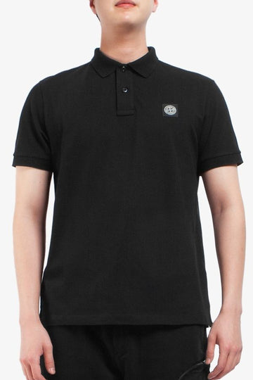 Stone Island 25SS Stone Logo Patch Slim Fit Short Sleeve Polo T-Shirt 22002SC S0017 V0029 1530 139104575
