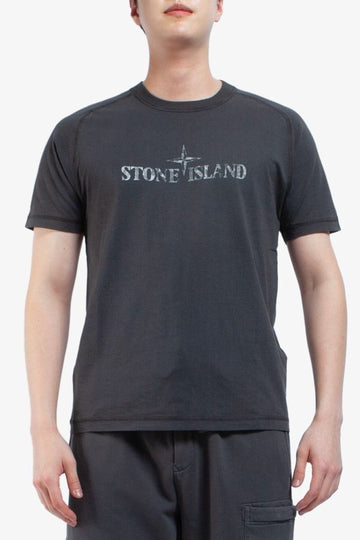 Stone Island Reflective Logo Organic Cotton Slim Fit Short Sleeve T-Shirt 2100020 S0081 V0065 1524 139104570