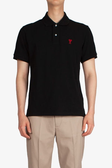 AMI 25SS Heart Logo Polo Short Sleeve T-Shirt BFUPL001 760 001 1258 139104536