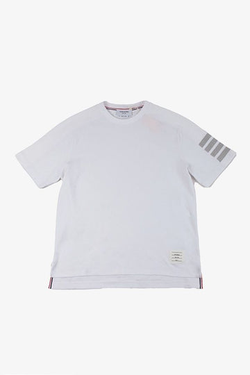 THOM BROWNE Milano Baumwolle Kurzarm-T-Shirt mit schrägen Ärmeln 07323 100 1226 139104583
