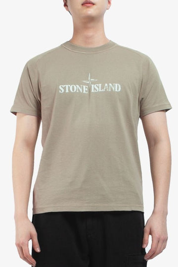 STONE ISLAND Reflektierendes Logo Bio-Baumwolle Slim T-Shirt 2100020 S0081 V009A 1525 139104568