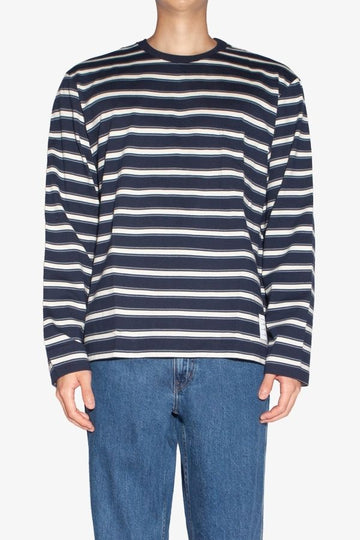 THOM BROWNE ストライプ ロングスリーブ Tシャツ オーバーサイズ MJS225A J0086 415 1184 139104579