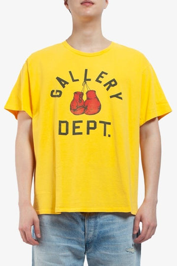 GALLERY DEPT Gold Boxing Match Short Sleeve T-Shirt BMT 10075 GOLD 1538 139104564