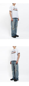GALLERY DEPT White LA RIOT GD Logo T-Shirt 139104562 [P]