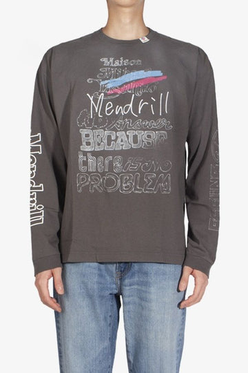 MAISON MIHARA YASUHIRO Mendril X GS Distressed Langarm T-Shirt schwarz 1151 139104597