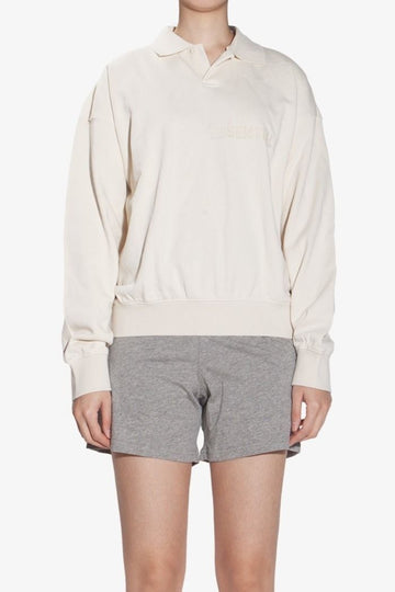 FEAR OF GOD Egg Essential LS Polo Shirt EGG SHELL 1097 139104627