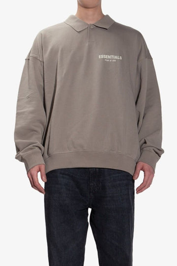 Fear of God Essential LS Polo T-Shirt 192BT212024F TAUPE 1110 139104589