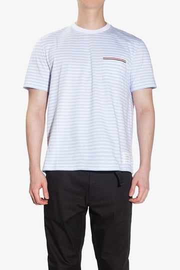 THOM BROWNE ストライプポケット半袖Tシャツ J0053 452 1086 139104698