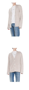 MAISON MARGIELA Distressed Strickjacke mit gesticktem Logo 112F 899 139104689 [P]