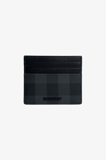 BURBERRY Charcoal Check Tall Cardholder 25FW 8112259 A8800 1707 146280897