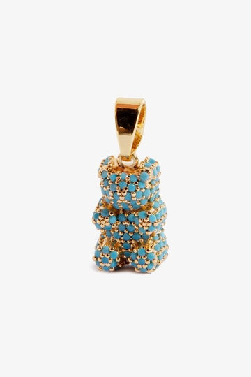 Crystal Haze Jewelry PAVE NOSTALGIA BEAR MYKONOS BLUE 916 139104894