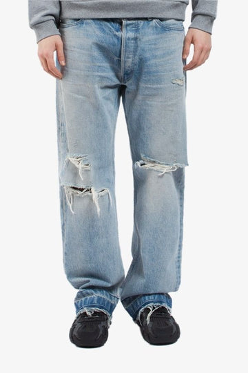 Celine Distressed Straight Leg Jeans 139104811