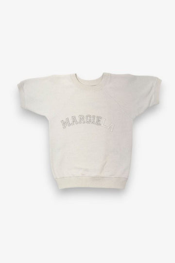 Maison Margiela Short Sleeve Sweatshirt with Stitched Logo S51GU0136 M25016 103 1660 141421053