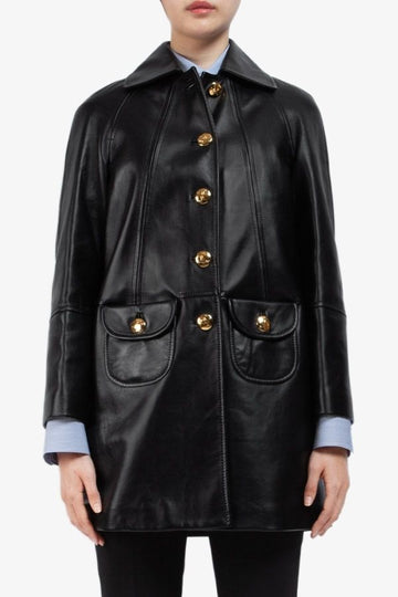 Celine 25SS Soft Lambskin Cloidin Collar Coat 2D561583C 38NO 1489 139105032