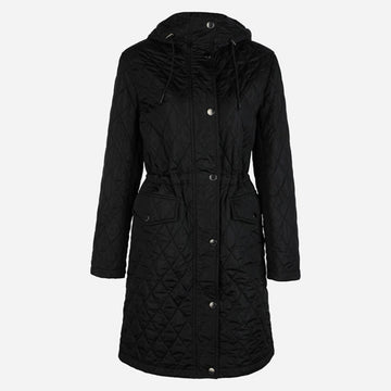 BURBERRY ヒルゲート 女性 フード キルティング ジャケット ブラック 8110325 A1189 146847620