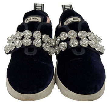 MIU MIU Kristall-Velours Sneaker 100125033 146864978